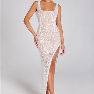 Nadine Merabi white Louisa dress